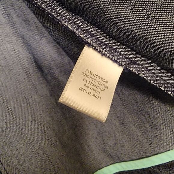 CHRISTOPHER & BANKS Denim Blazer mint cuff size 2x NWT - Picture 5 of 5